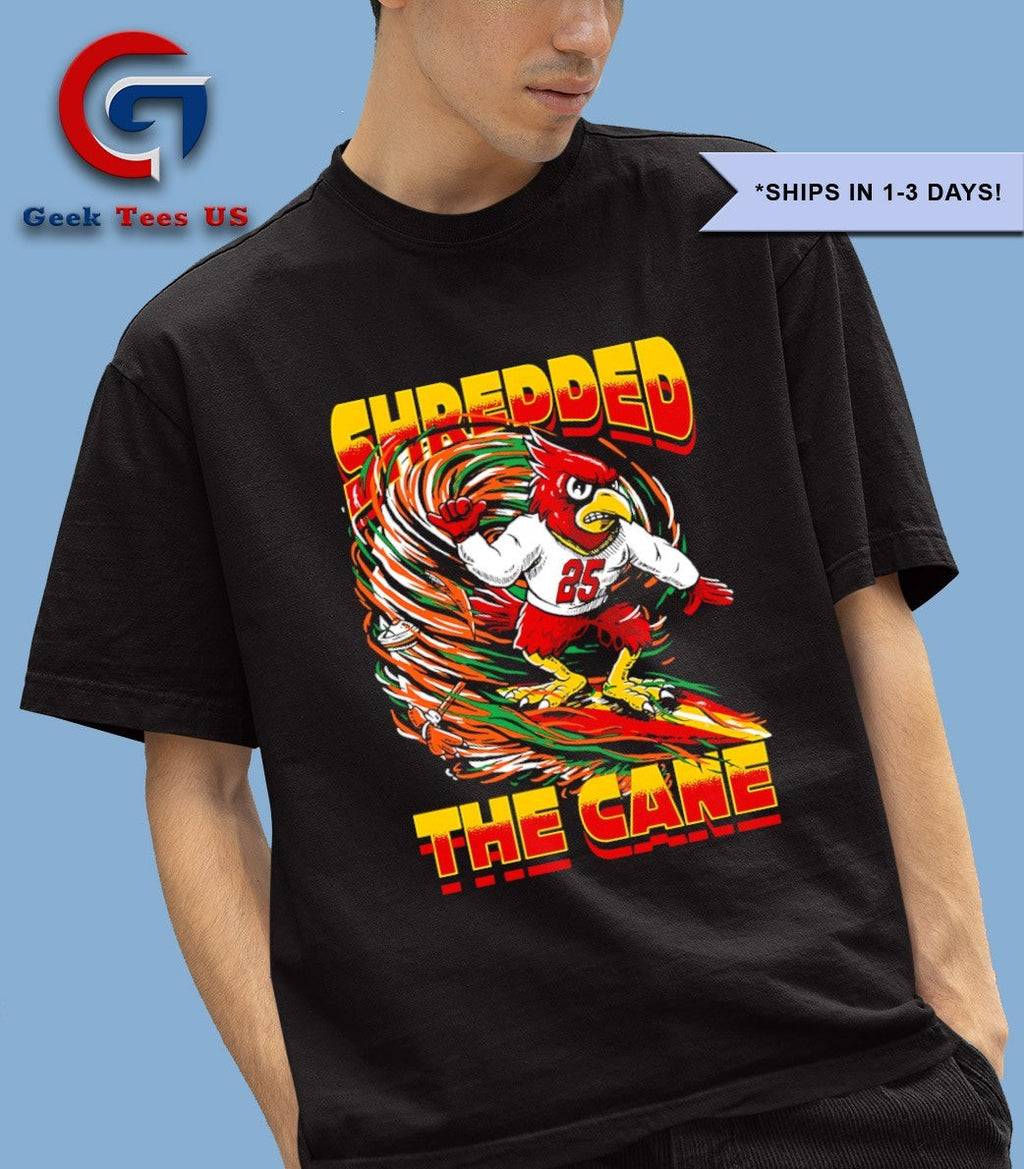 Shredded the Cane Louisville Cardinals mascot shirt