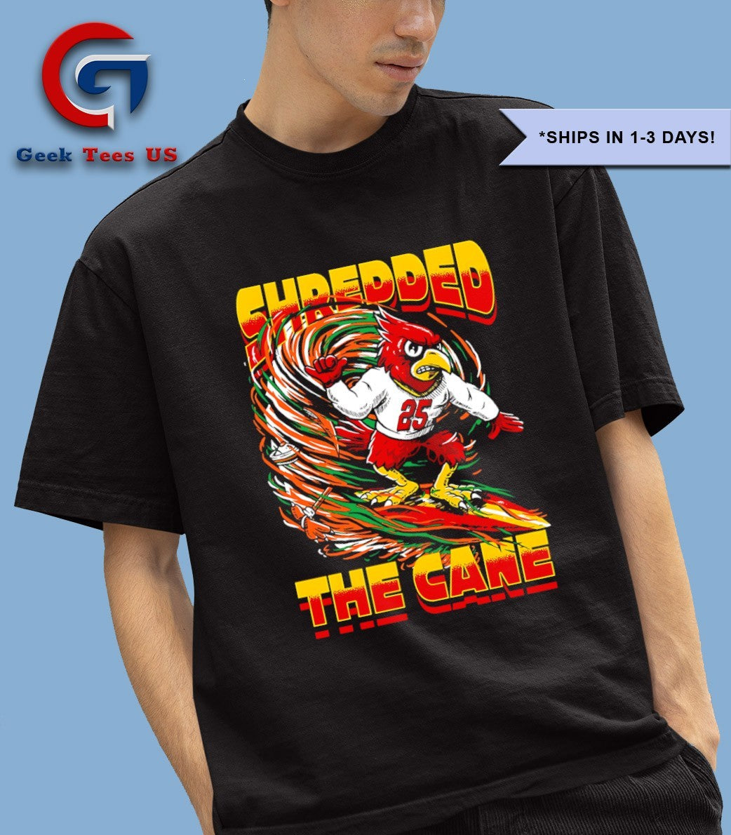 Shredded the Cane Louisville Cardinals mascot shirt