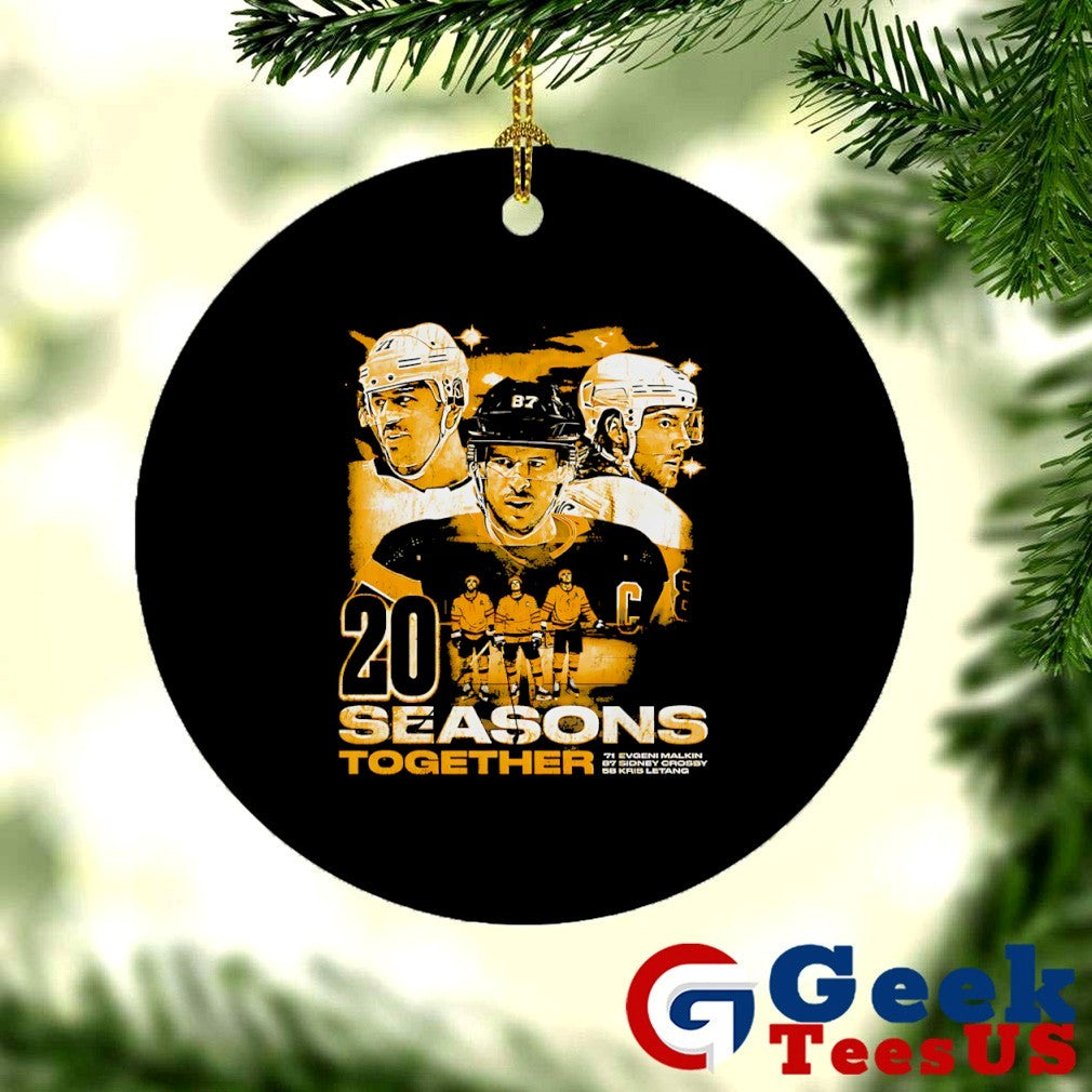 Sidney Crosby Kris Letang and Evgeni Malkin Pittsburgh Penguins 20 Seasons Together shirt
