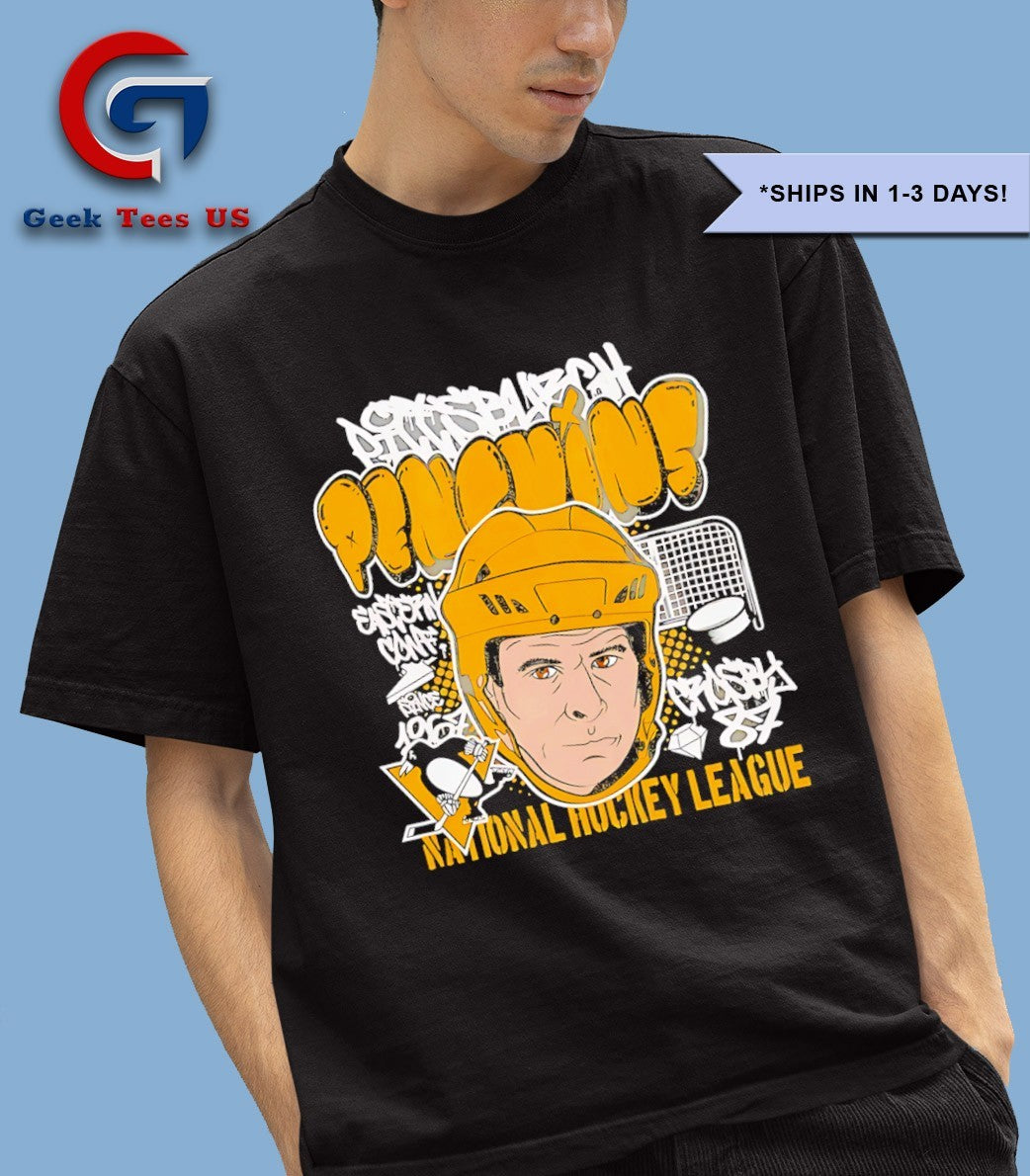 Sidney Crosby Pittsburgh Penguins NHL big head graphic shirt