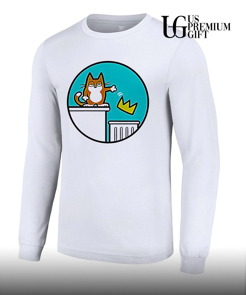 Simons cat throw away the crown no kings shirt