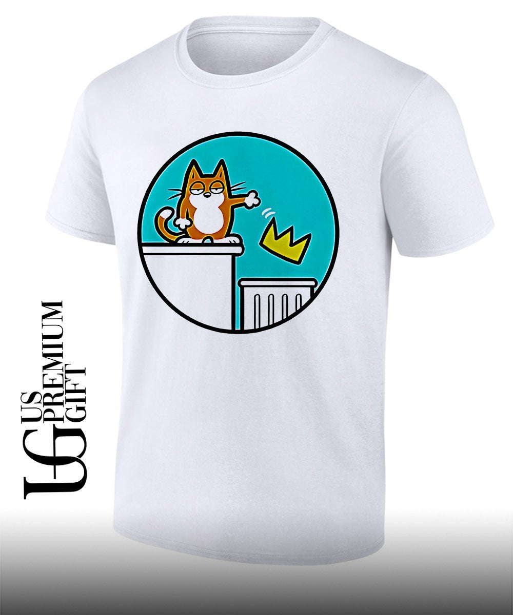 Simons cat throw away the crown no kings shirt
