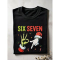 Six Seven Meme Christmas Shirt, Funny Christmas Humor Holiday Graphic Tee, Viral Xmas T-Shirt, Youth Culture Christmas Tee, Santa Holiday Party Shirt CG-165