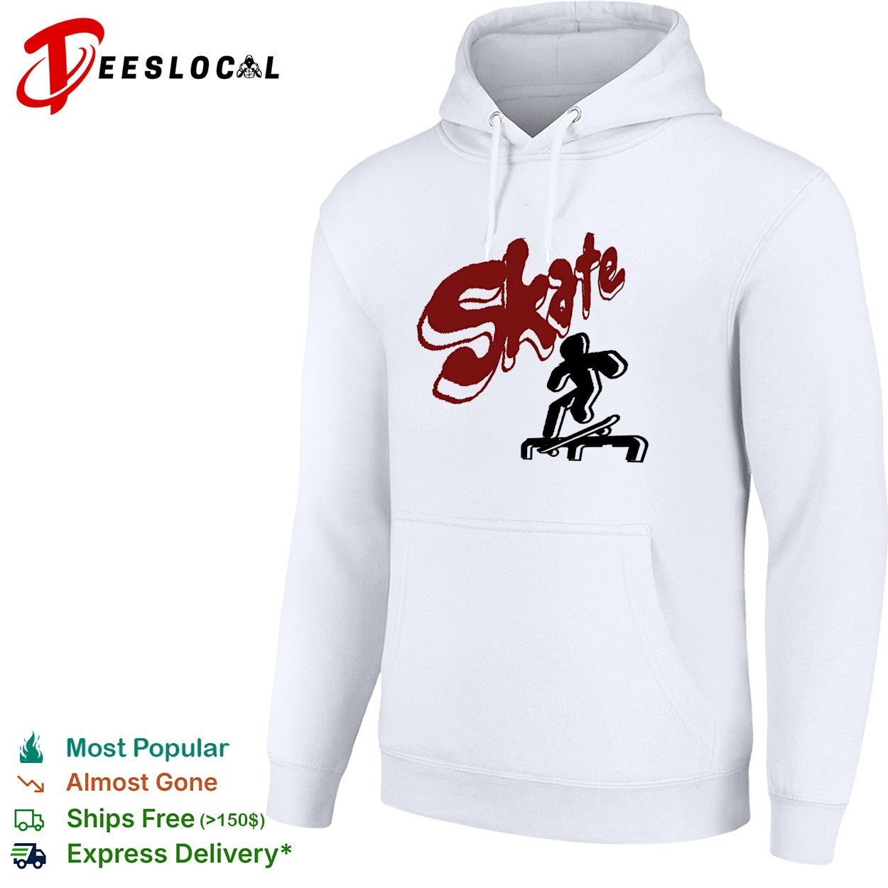 Skate grunge text skateboarder shirt