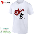 Skate grunge text skateboarder shirt