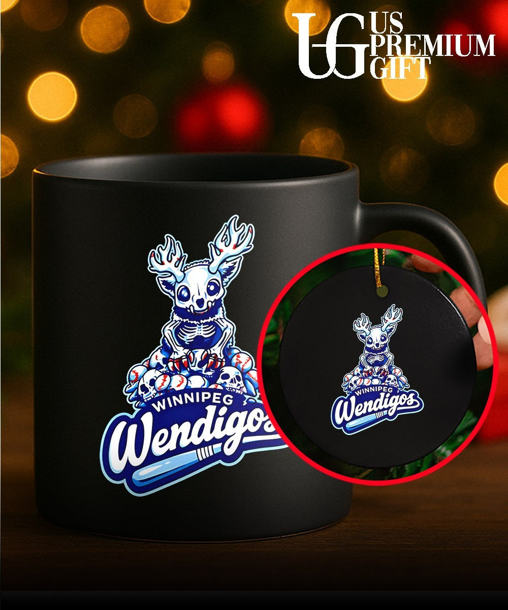 Skeleton Winnipeg Wendigos Baseball shirt