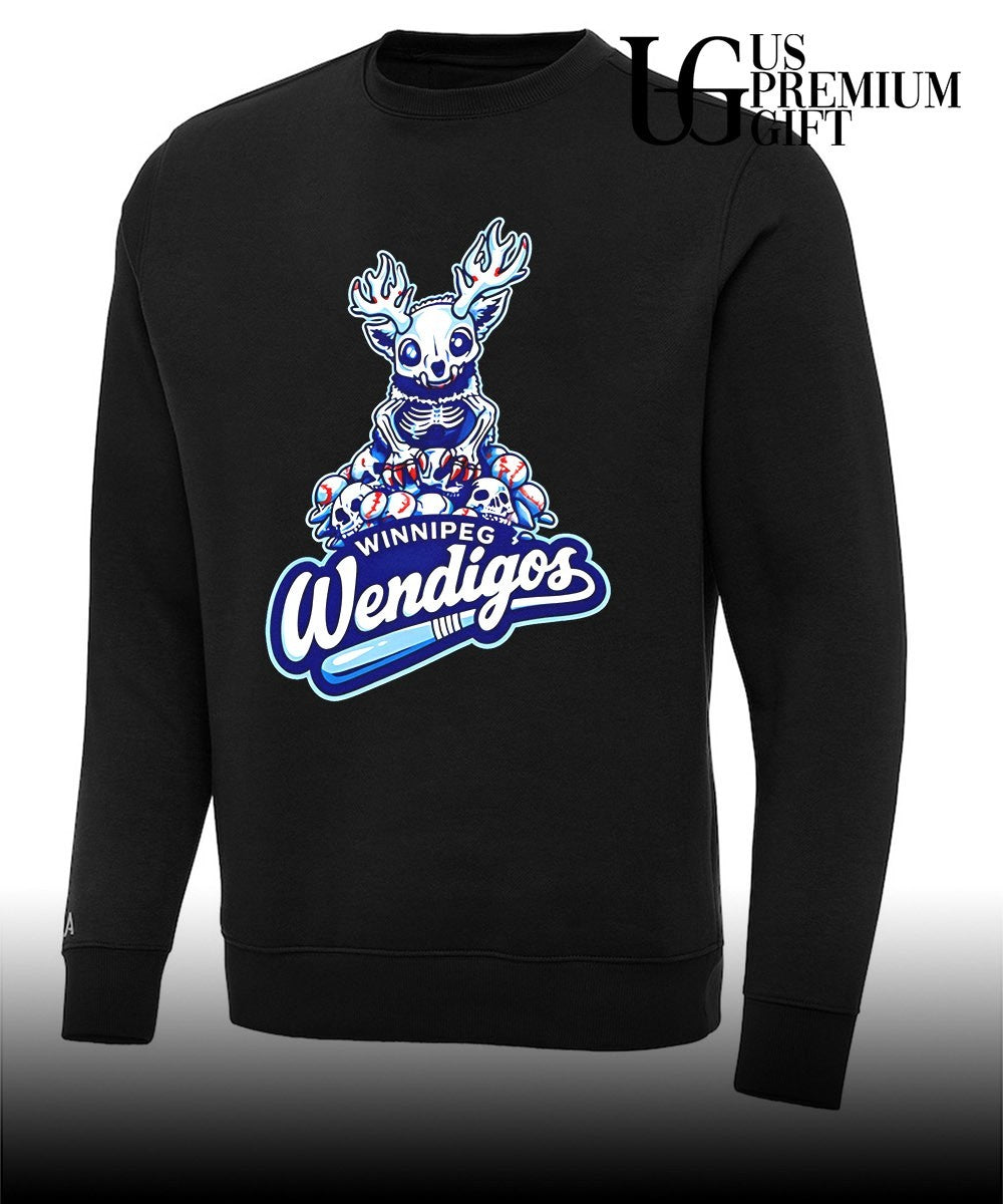 Skeleton Winnipeg Wendigos Baseball shirt