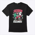 Skibidi Rizzmas Santa Clause Skating Board Xmas T Shirt