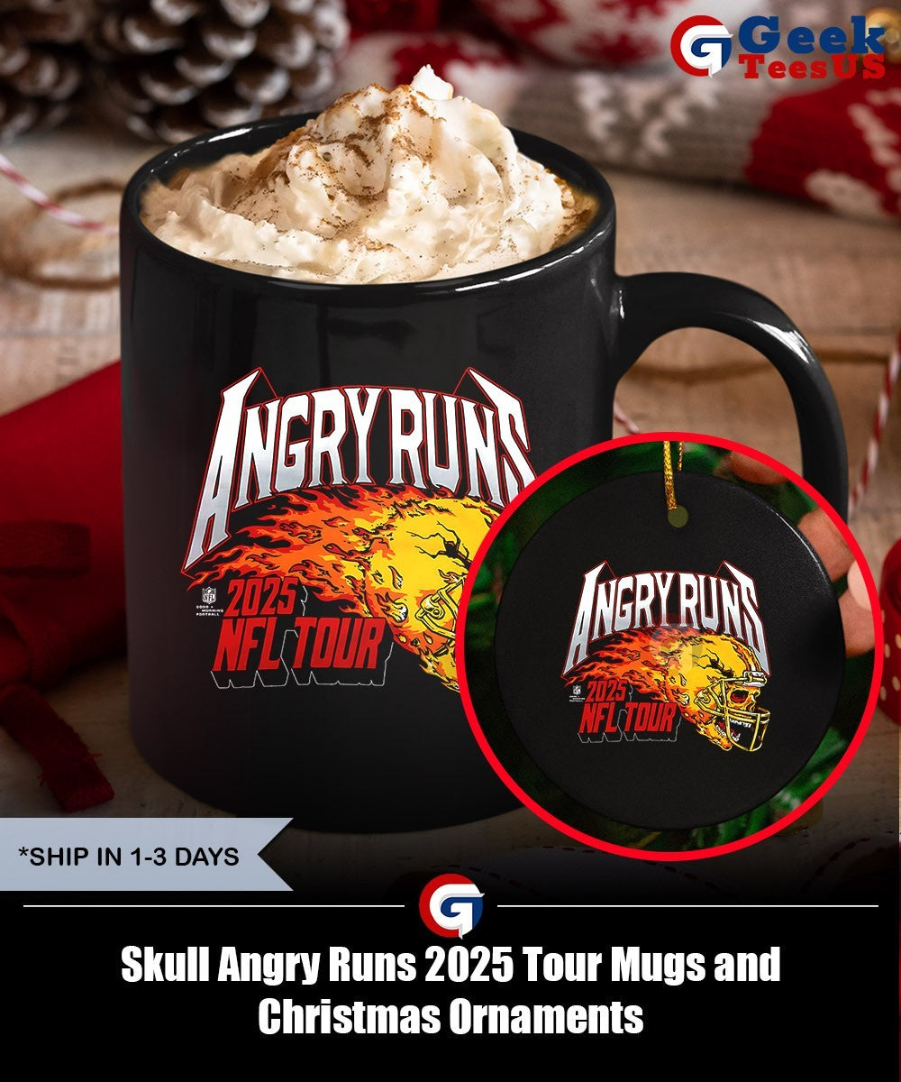 Skull Angry Runs 2025 Tour shirt