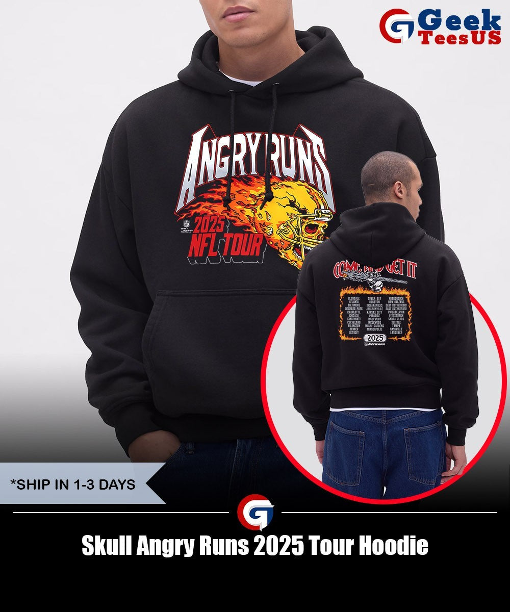 Skull Angry Runs 2025 Tour shirt