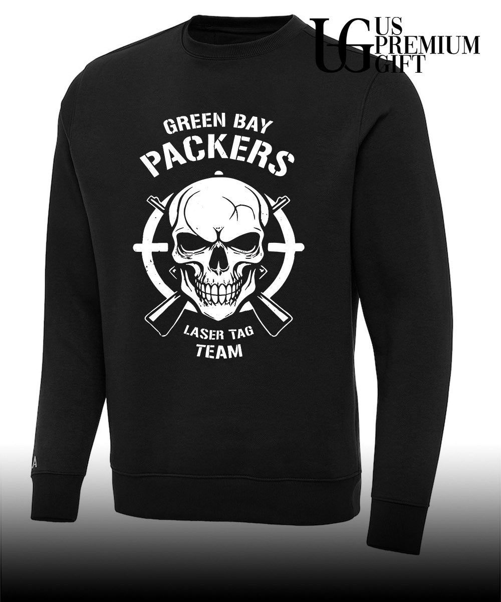 Skull Green Bay Packers Laser Tag Team shirt