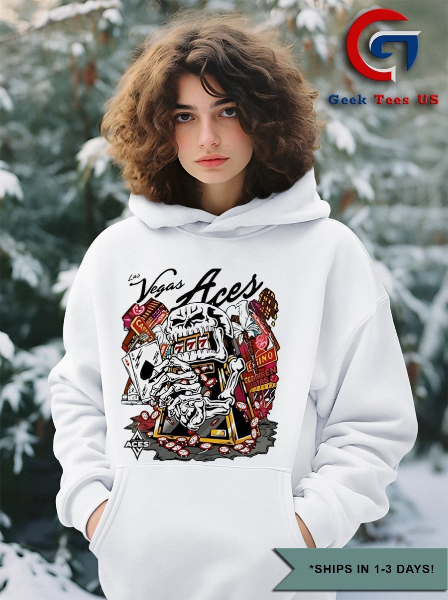 Skull aces slot machine Champion A’ja Wilson Las Vegas Aces Warren Lotas shirt