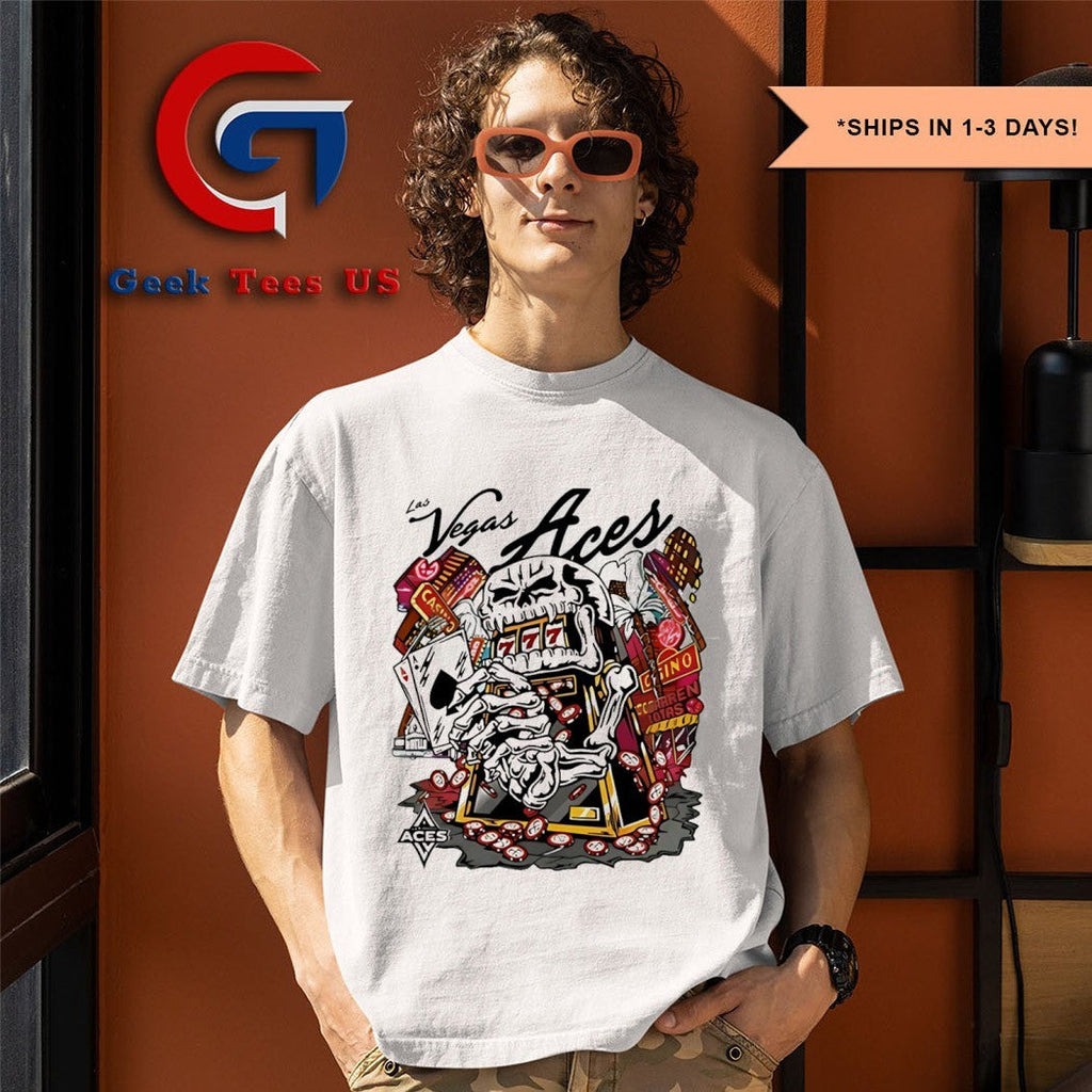 Skull aces slot machine Champion A’ja Wilson Las Vegas Aces Warren Lotas shirt