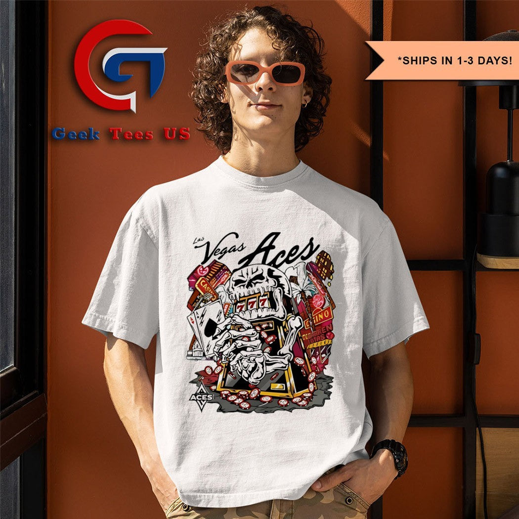 Skull aces slot machine Champion A’ja Wilson Las Vegas Aces Warren Lotas shirt