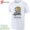 Skull and scorpion creature with lightning bolts I hate it too make me believe shirt