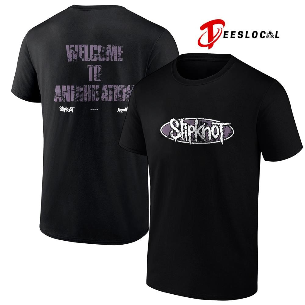 Slipknot X Welcome to Annihilation logo shirt