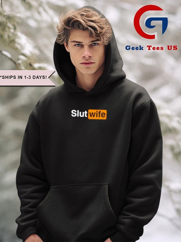 Slut Wife logo parody shirt