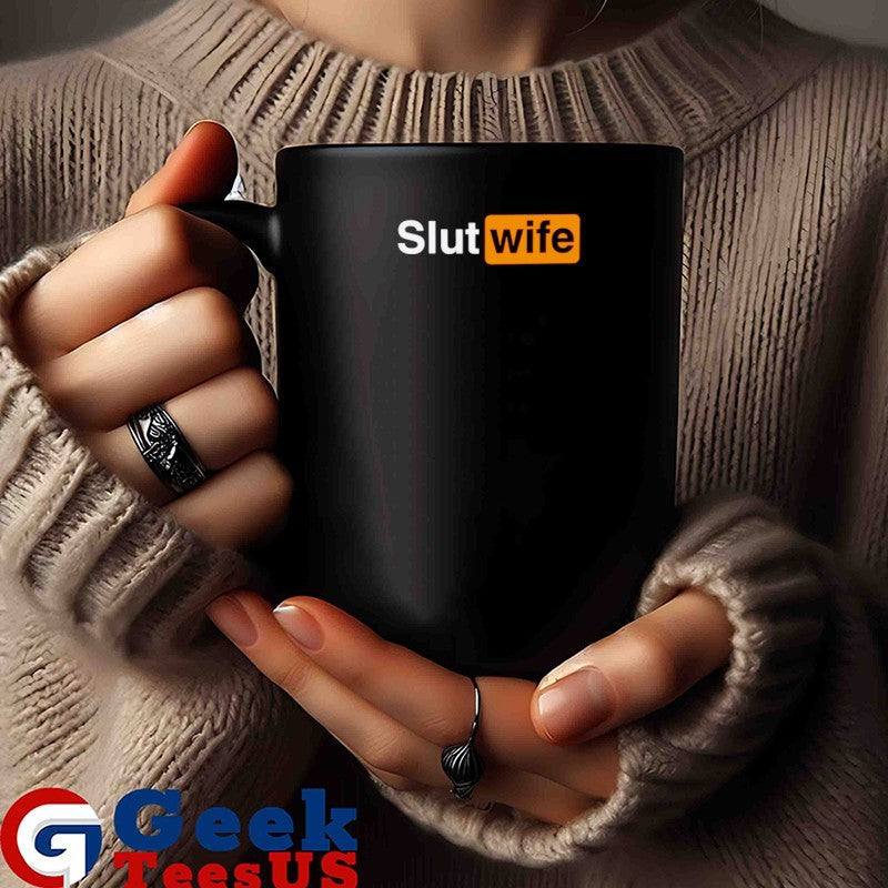 Slut Wife logo parody shirt