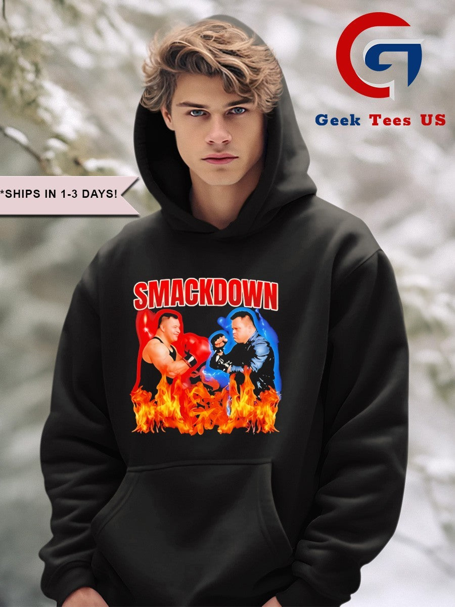 Smackdown boxing flames shirt