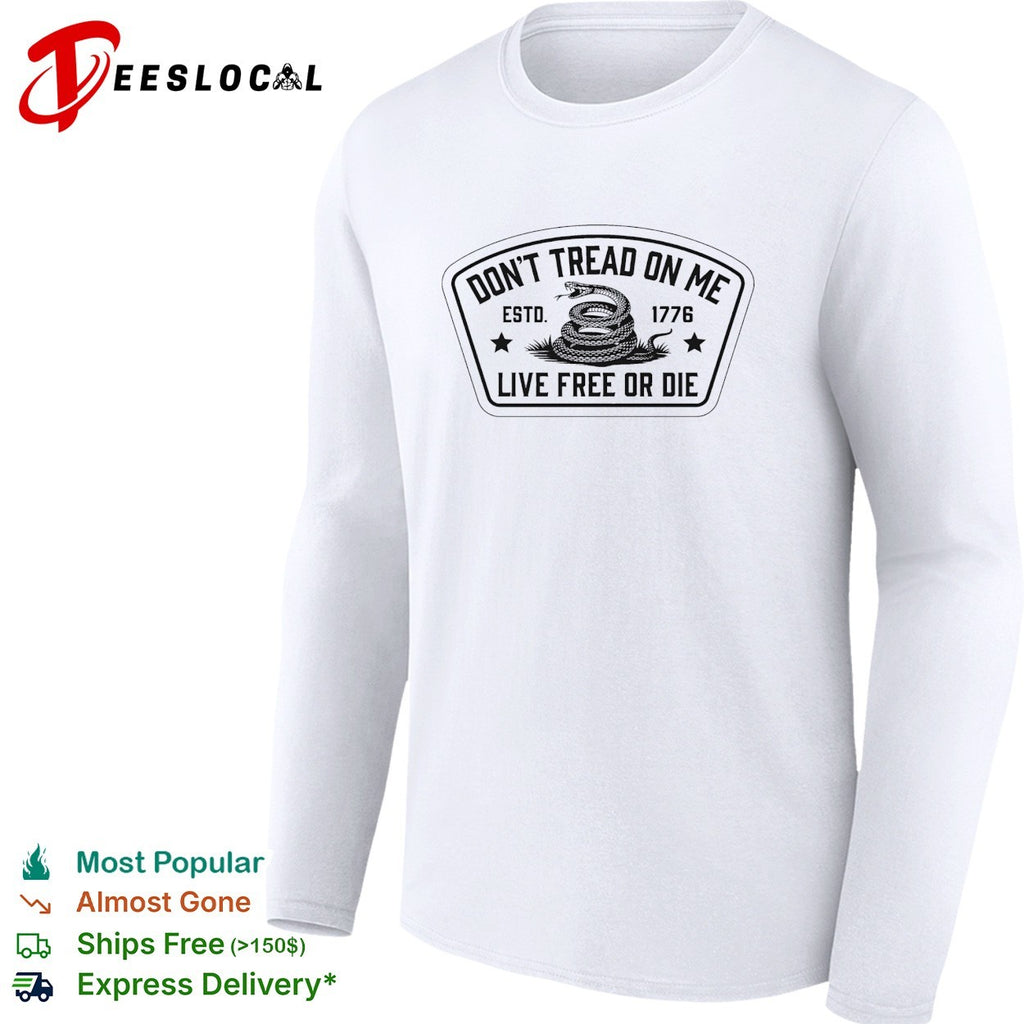 Snake don’t tread on me live free or die 1776 shirt