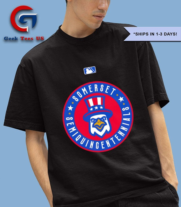 Somerset Patriots Semiquincentennial logo shirt
