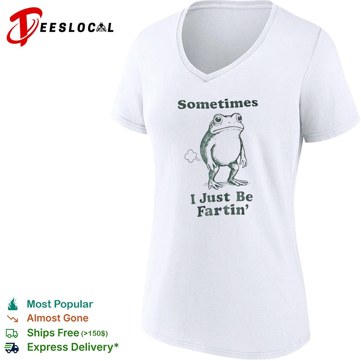 Sometimes I Just Be Fartin’ Frog animal shirt