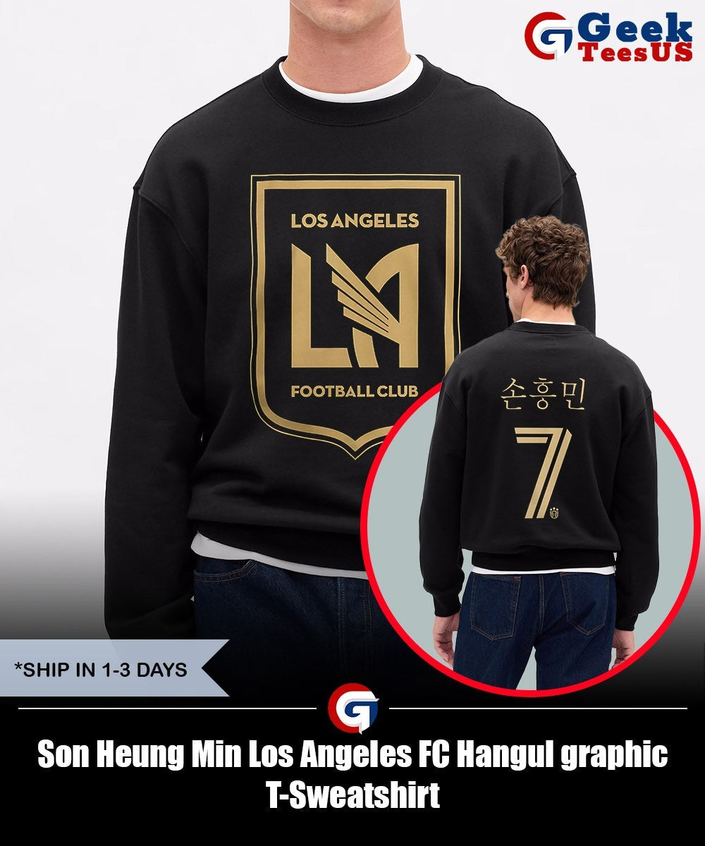 Son Heung Min Los Angeles FC Hangul graphic T-shirt