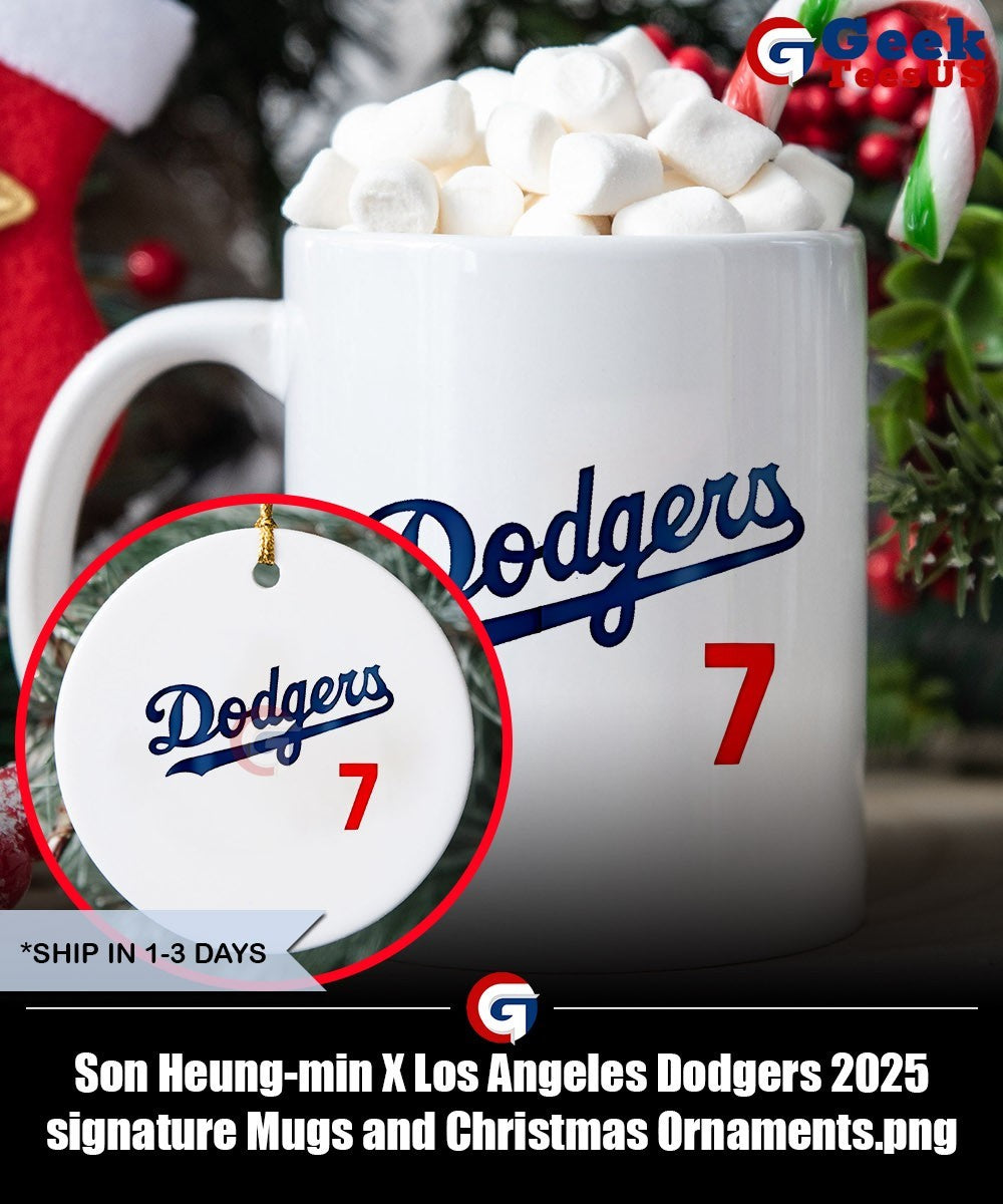 Son Heung-min X Los Angeles Dodgers 2025 signature shirt