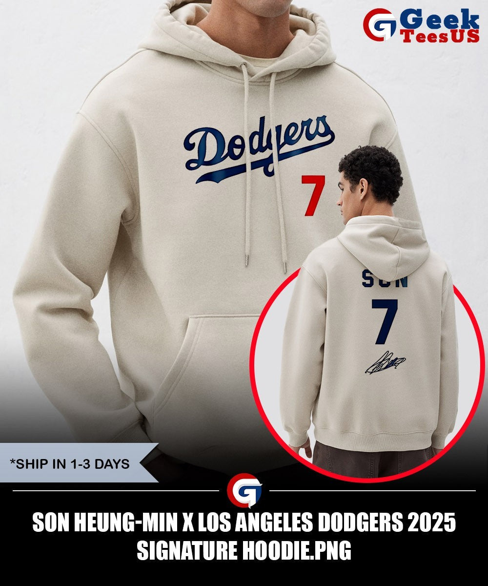 Son Heung-min X Los Angeles Dodgers 2025 signature shirt