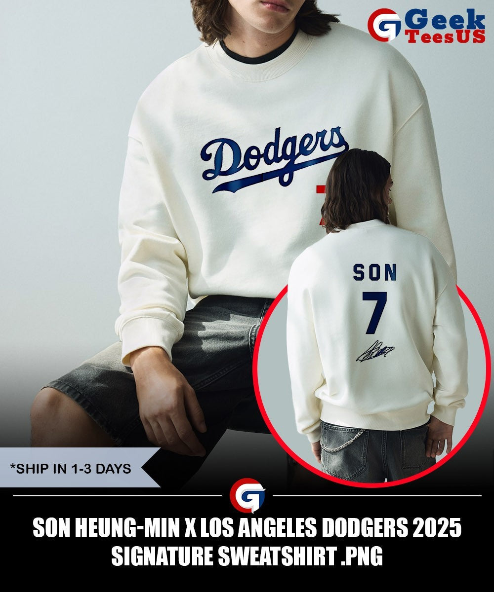 Son Heung-min X Los Angeles Dodgers 2025 signature shirt