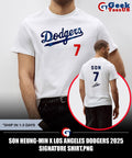 Son Heung-min X Los Angeles Dodgers 2025 signature shirt