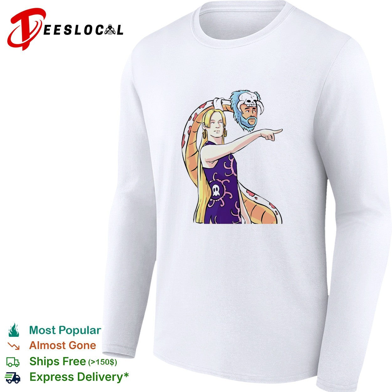 Sophie Cunningham pointing x Boa Hancock shirt