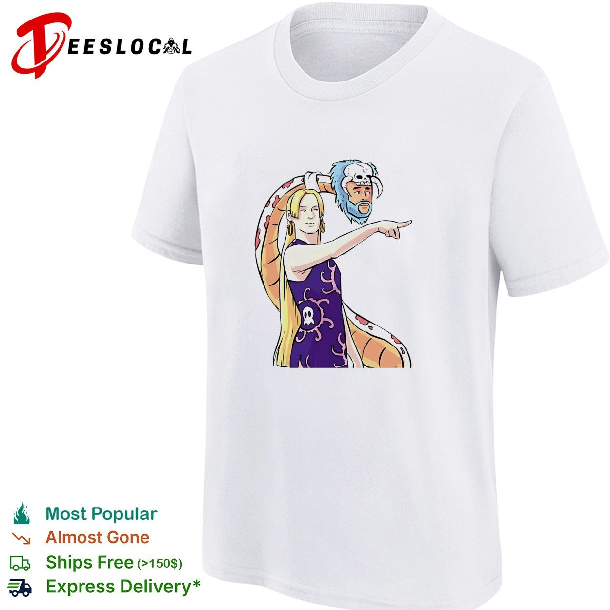 Sophie Cunningham pointing x Boa Hancock shirt