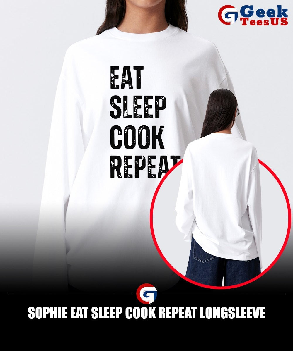 Sophie Eat Sleep Cook Repeat shirt