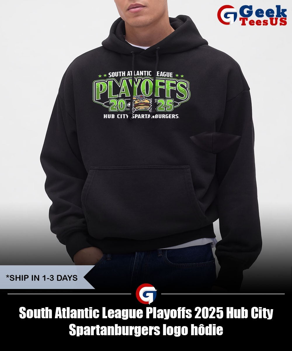 South Atlantic League Playoffs 2025 Hub City Spartanburgers logo shirt