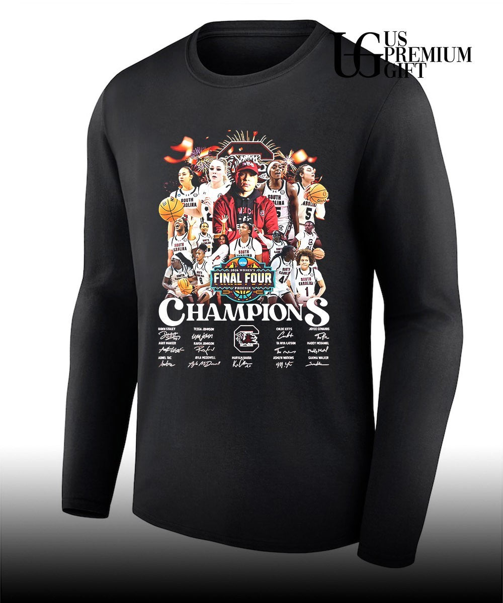 South Carolina Gamecocks 2026 NCAA Women’s Final Four Champions shirt