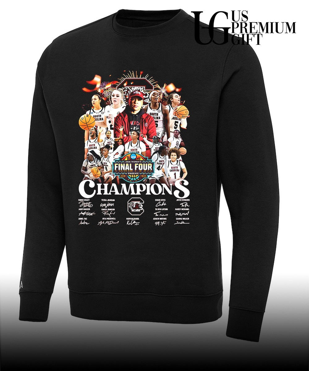 South Carolina Gamecocks 2026 NCAA Women’s Final Four Champions shirt