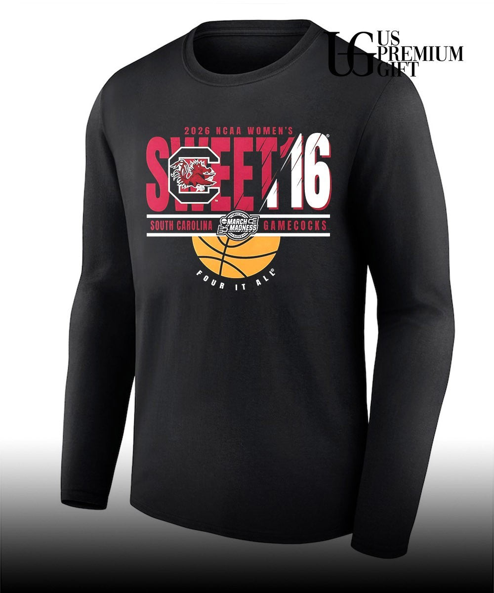 South Carolina Gamecocks NCAA Women’s Basketball 2026 Sweet 16 Four It All shirt