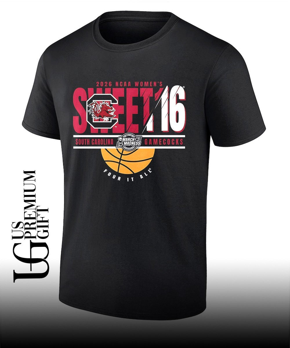 South Carolina Gamecocks NCAA Women’s Basketball 2026 Sweet 16 Four It All shirt