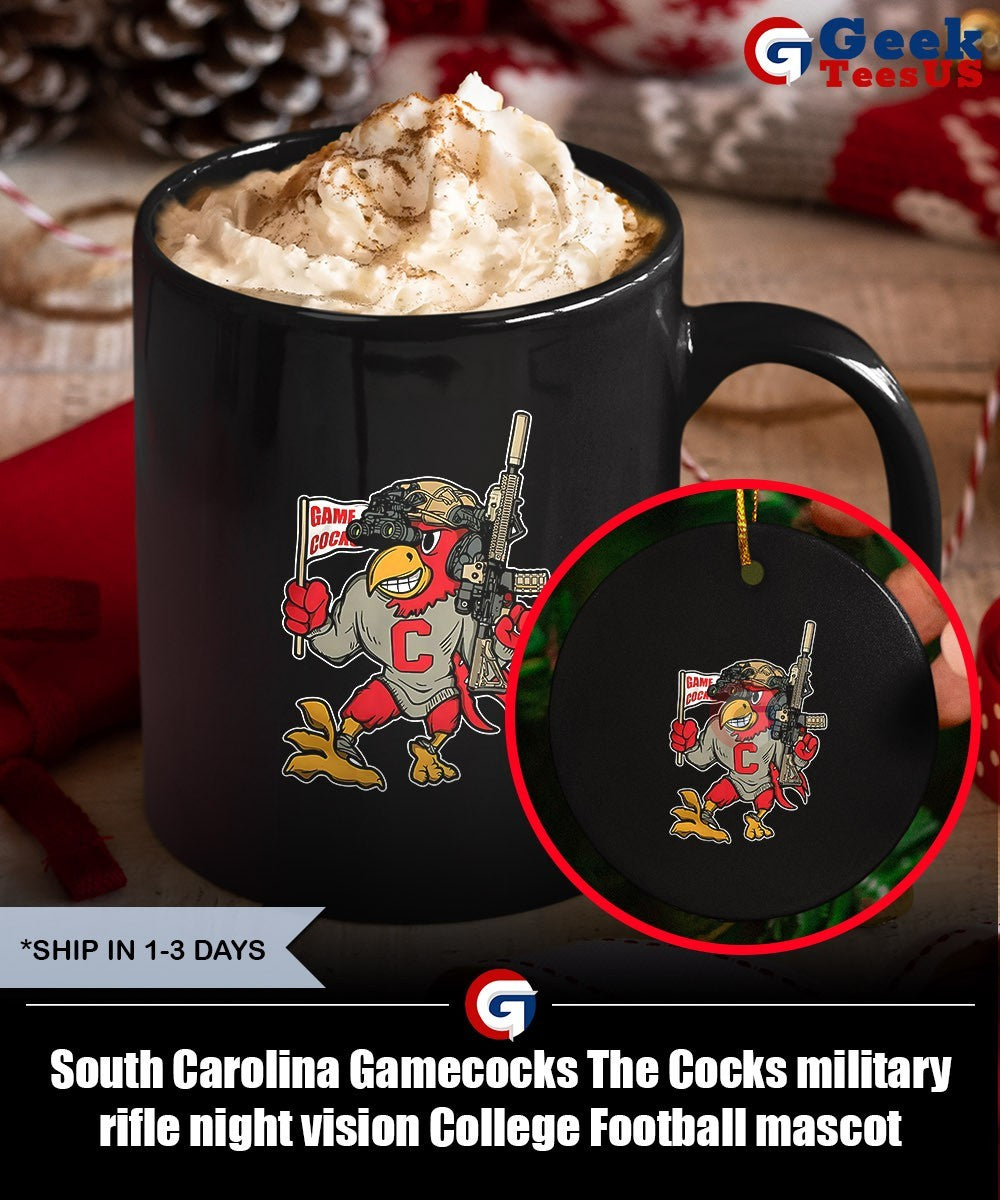 South Carolina Gamecocks The Cocks military rifle night vision College Football mascot shirt