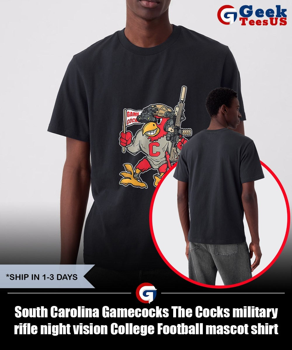 South Carolina Gamecocks The Cocks military rifle night vision College Football mascot shirt