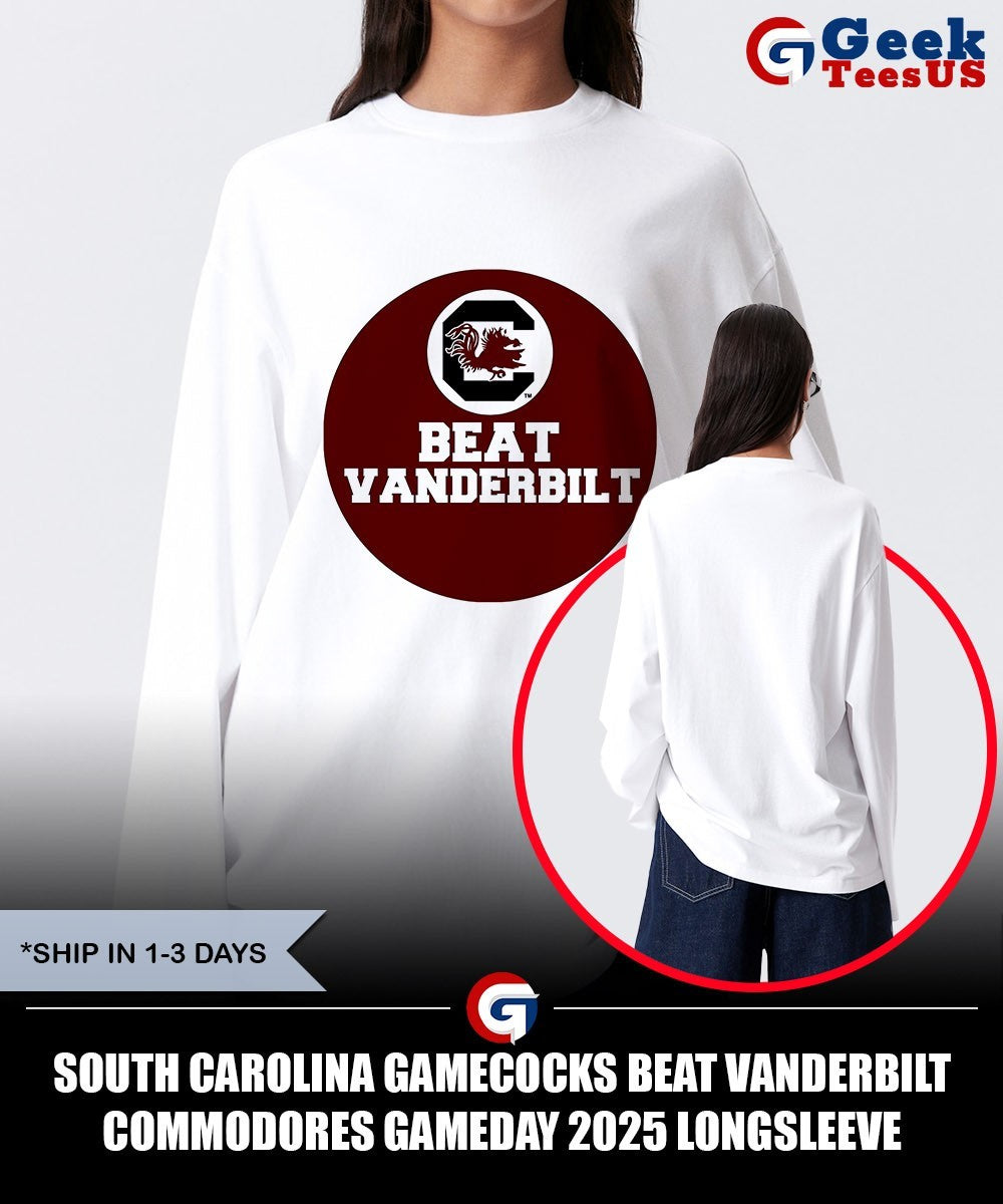 South Carolina Gamecocks beat Vanderbilt Commodores Gameday 2025 shirt