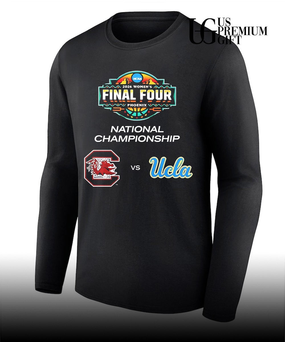 South Carolina Gamecocks vs Ucla Bruins 2026 NCAA Women’s Basketball National Championship Final Four logo shirt