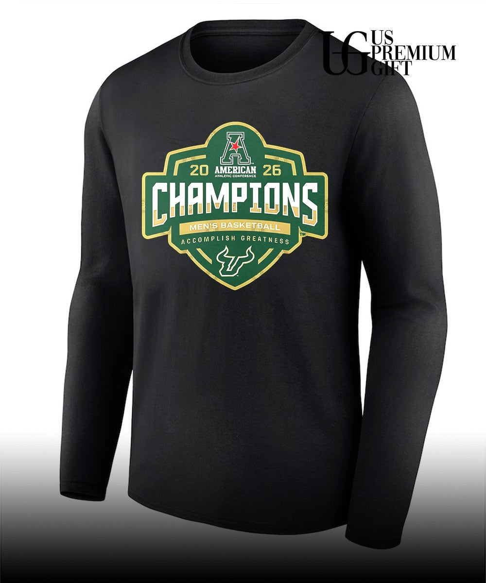 South Florida Bulls 2026 American Athletic Conference Men’s Basketball Champions shirt