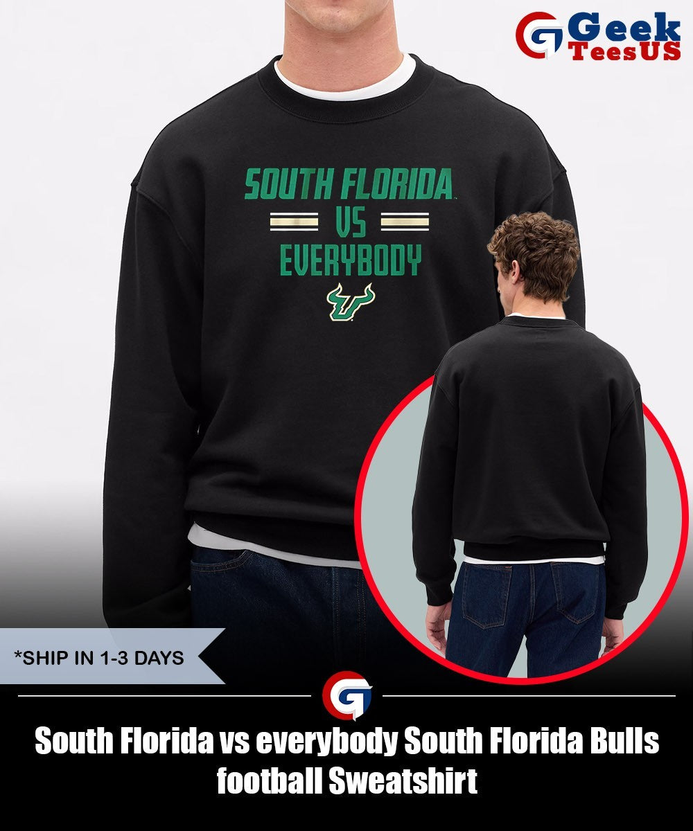 South Florida vs everybody South Florida Bulls football shirt
