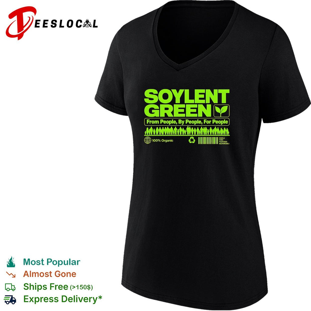 Soylent green from people by people for people dystopian sci fi parody logo shirt