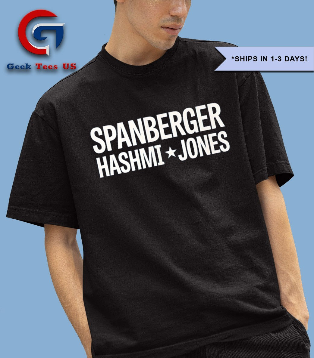 Spanberger Hashmi Jay Jones logo shirt