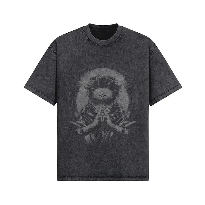 Special Grade Curse T-Shirt, Streetwear Unisex Wash Shirt, Vintage Anime Shirt, Manga Tee, Anime Fan Gift