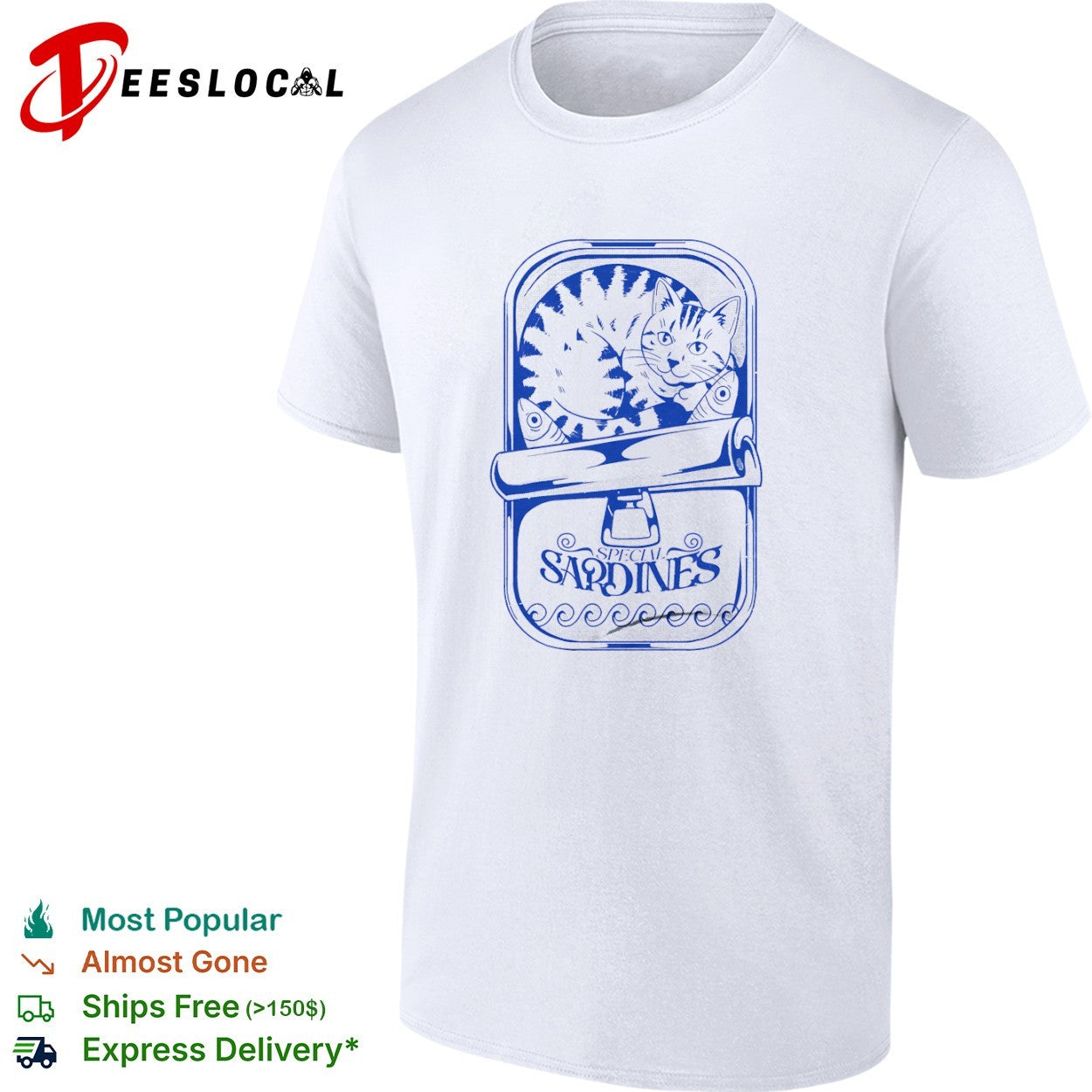 Special Sardines Cat and Fish Shirt
