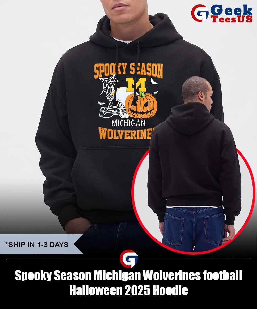 Spooky Season Michigan Wolverines football Halloween 2025 shirt